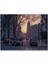 Londrada Günbatımında Binalar ve Taksiler 120 Parça Puzzle Yapboz Mdf (Ahşap) 1