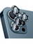 Dlrcase Apple iPhone 13 Pro Max Kamera Metal Cam Lens Koruyucu Mavi 1