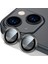 Apple iPhone 13 Mini Kamera Metal Cam Lens Koruyucu Siyah 1