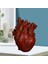 Anatomik Kalp Vazo Reçine Heykeli Saksı Süs Kırmızı 15X10.5X21 cm (Yurt Dışından) 3