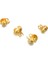 100 Adet Gold Renk 3.2 Istiridye Midye Model Düğüm Bit Kapama Takı Yapım Aparatı 1