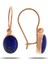 Lapis Lazuli Taşlı Rose Gümüş Küpe 5530 1
