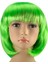 Yeşil Parti Peruğu Kısa Küt Saç 1