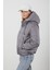 Tena Moda Tena Kadın Gri Kapüşonlu Anorak Yanları Stoplu Mont 3