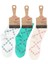 Sarmaşık Desenli Kız Çocuk Çorabı 3lü Set 1
