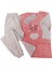 Kadın Peluş Welsoft Polar Kalın Kışlık Uyku Bantlı Ev Pijama Takımı 2