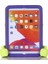 Apple iPad 10.2" 2021 (9.nesil) Fuchsia Eva Boxer Kılıf Standlı Yumuşak Eğlenceli Darbeye Dayanıklı Silikon Tablet Kılıfı Koyu Pembe 2