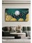 Homearths Dekoratif Soyut Gümüş Kuşlar Sürreal Kanvas Duvar Tablosu 120X60CM Büyük Boy Tablo 1