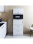 Mikrodalga Fırın Bölmeli Çekmeceli Çok Amaçlı Mutfak Dolabı Beyaz (Multi-Purpose Kitchen Cabinet) 3