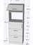 Mikrodalga Fırın Bölmeli Çekmeceli Çok Amaçlı Mutfak Dolabı Beyaz (Multi-Purpose Kitchen Cabinet) 4