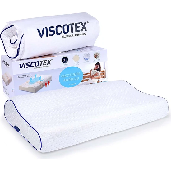 Viscotex  Boyun Destekli Yastık / Orthopedic Pillow 60x40x10/8 cm