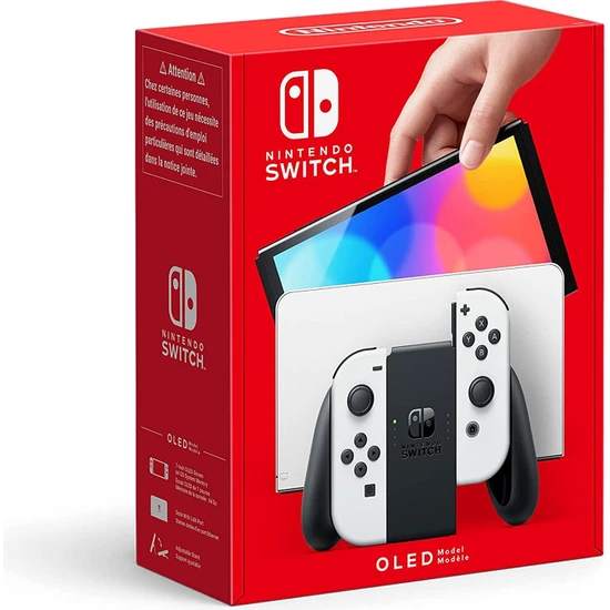 Nintendo Switch OLED Oyun Konsol (Distribütör Garantili) Pal Beyaz