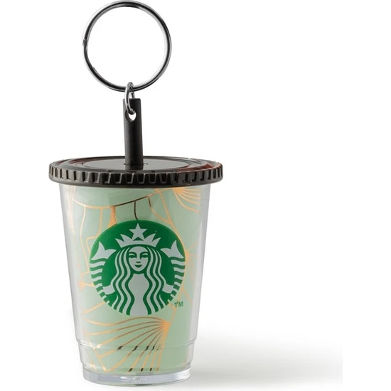 Starbucks Starbucks®  Anahtarlık - Altın Renkli Desenli - 11116835
