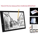 Tikteck A4 LED Ultra Ince Animasyon Çizgi Film Portre Dövme Grafik Çizim Tableti