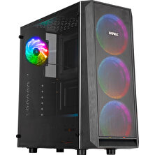 Everest X-Mesh 4X Rainbow Fanlı Gaming Oyuncu Bilgisayar Kasası + 500W Power Supply Güç Kaynağı