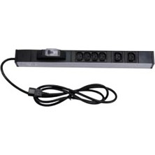 Estap M446AL-ES 6XDIN49440 1u Alımınyum Sigortalı Alüminyum Schuko Grup  Priz 3mt