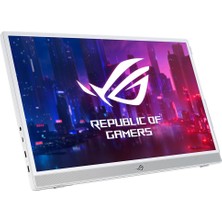 Asus Rog Strıx XG16AHPE-W 15,6 Tasınabılır USB Gamıng Monıtor IPS G-Sync Uyumlu Beyaz 1920X1080 3ms 144HZ USB Type-C Micro-Hdmı mm 3yıl Mat Ekran,dahılı Batarya, Eyecare