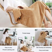 Better Life Taşınabilir USB Isıtmalı 60X80 cm Çift Taraflı Sıcak Peluş Battaniye (Yurt Dışından)