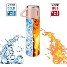 Better Life Paslanmaz Çelik Termo 500ML/16.9OZ Kahve Için Fincanlı Vakum Yalıtımlı Şişesi (Yurt Dışından)