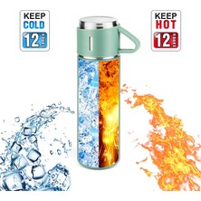 Better Life Paslanmaz Çelik Termo 500ML/16.9OZ Kahve Için Fincanlı Vakum Yalıtımlı Şişesi (Yurt Dışından)