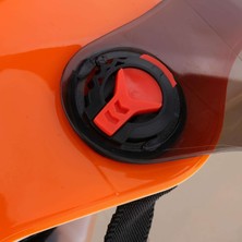 Baosity Yüz Korumalı Motosiklet/ Elektrikli Bisiklet Kaskı - Turuncu (Yurt Dışından)