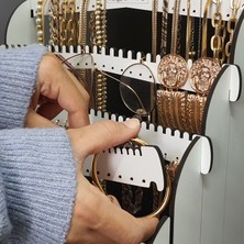 Design Otto Diamond Small Organizer Kozmetik Makyaj Kolye Küpe Yüzük Takı Kutusu Düzenleyici