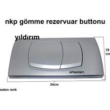 Yıldırım Nalbur Nkp Gömme Rezervuar Düğmesi Butonu Büyük Boy Yen