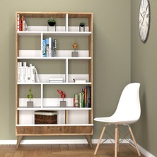Tanmob Gold Kitaplık Çam-Beyaz - KTB0202