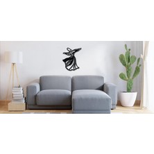 Webcenter Dekoratif Siyah Mdf Ahşap Semazen Duvar Tablo 20X40