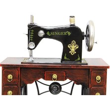 Tuğra Ticaret Dekoratif Metal Dikiş Makinesi Vintage Ev Ofis