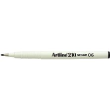 Artline 210 N Koyu Siyah Çizim ve Imza Kalemi  0.6mm +  Supreme Highlighter Pembe