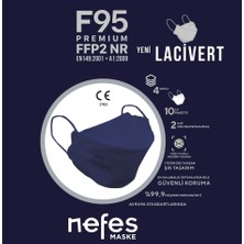 Nefes F95 (N95) Ffp2 Kore Tipi Lacivert Maske
