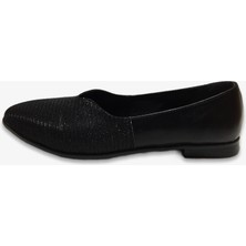 Aktaş Ayakkabı Kadın Içi Yumuşak Siyah Babet Ayakkabı