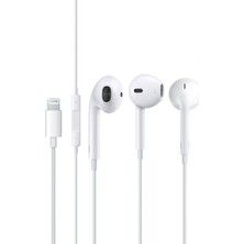 Fit Plus Sound Seri Apple iPhone Lightning Girişli Kulaklık Beyaz (Bluetooth ile Bağlanır) FP-108