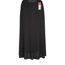 Hesna Hesna, Buğra Parçalı Astarlı Lastikli Firuze Siyah Etek