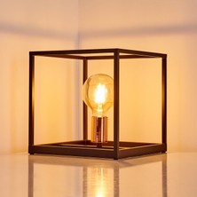Riolight  Modern Küp Metal Abajur 25 x 25 cm
