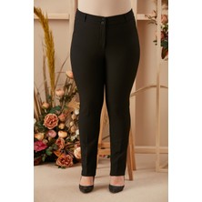 Rmg Büyük Beden Siyah Kumaş Pantolon