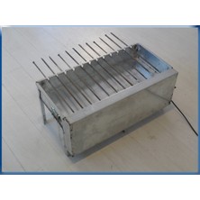 Kasataş 12 Şiş Yerli Yatay Model Kömürlü ve Elektrikle Dönen Şiş Yerli M