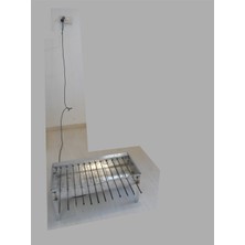 Kasataş 12 Şiş Yerli Yatay Model Kömürlü ve Elektrikle Dönen Şiş Yerli Ma