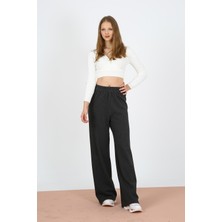 Alexander Gardi Alexandergardı Likralı Yüksek Bel Geniş Paça Pantolon (B21-12300)