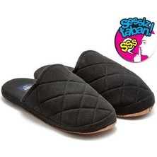 Twıgy YY1071 Bako Siyah Sessiz Taban Erkek Ev Terliği