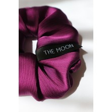 The Moon Saten Mor Scrunchie Saç Tokası