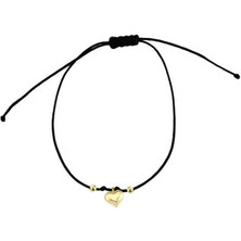 Engingold 14 Ayar Altın Sallantılı Kalp Ipli Bileklik