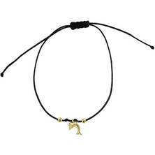 Engingold 14 Ayar Altın Yunus Balığı Ipli Bileklik