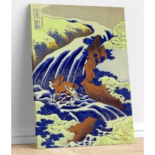 VeraStore  Hokusai K. Yoshitsune'nin Atını Yıkadığı Yer Kanvas Tablo