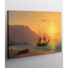 VeraStore Ivan Aivazovsky Kırım'da Gün Batımı Kanvas Tablo