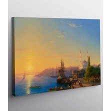 VeraStore Ivan Aivazovsky'nin Konstantinopolis Üzerinde Gün Batımı Kanvas Tablo