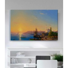 VeraStore Ivan Aivazovsky'nin Konstantinopolis Üzerinde Gün Batımı Kanvas Tablo