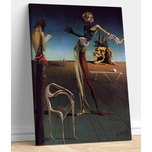 VeraStore Salvador Dali Women With A Head Of Rose Kanvas Tablo