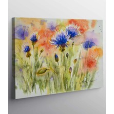 VeraStore Tuval Baskı Yaz Çayırında Haşhaş Çiçekleri